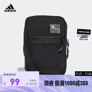 adidas阿迪达斯男女运动单肩包H15577 黑色 NS