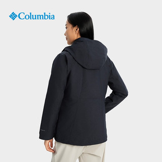 哥伦比亚（Columbia）女银点可拆卸内胆三合一冲锋衣滑雪服夹克外套WR0635 010（23年）石墨黑 XL(170/92A)