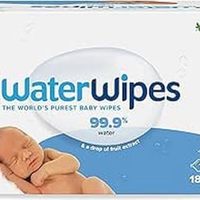 WaterWipes 婴儿湿巾，纯净，适合娇嫩的婴儿皮肤，可堆肥，纯植物基婴儿湿巾 - 1080 片湿巾（18 x 60 片）