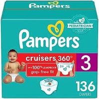 Pampers 帮宝适 纸尿裤尺码 3,136 片 - Pampers 帮宝适 Pull On Cruisers 360° 适合一次性婴儿尿布,带弹性腰带,大量包装