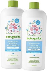BabyGanics 甘尼克宝贝 无酒精泡沫洗手液补充装，不含香料，16盎司/473毫升瓶装（2件装）
