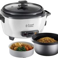 领豪 小型电饭锅 0.8升（含蒸笼、加温功能、不粘锅、饭勺、量杯）