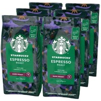 STARBUCKS 星巴克 Espresso Roast 深度烘培 咖啡豆 200g*6包