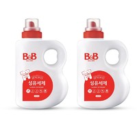 B&B 保宁 新生婴儿纤维洗涤剂1800ml*2瓶宝宝专用洗衣液香草香韩国进口