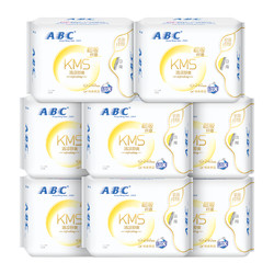 ABC 卫生巾 棉柔不闷热 日用组合套装8包64片