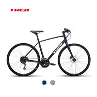 崔克（TREK）城市自行车 FX 2 轻便油压碟刹通勤700C多功能自行车平把公路车 海军蓝色 门店提取 XL （身高186-197CM） 18速