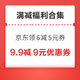 先领券再剁手：京东领6减5元超市补贴券！京喜特价领满8减7元健康券！