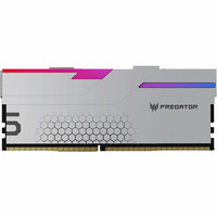 PREDATOR 宏碁掠夺者 Hermes冰刃系列 DDR5 7200MHz RGB 台式机内存 马甲条 银色 32GB 16GBx2 C34