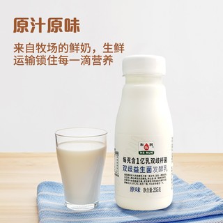 HE RUN 和润 双歧益生菌发酵乳原味 235g*6瓶*1盒 酸奶酸牛奶 风味发酵乳