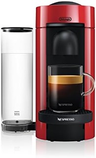 Nespresso vertuoplus 咖啡和来自 De'Longhi with aeroccino ，红色奶泡机 红色