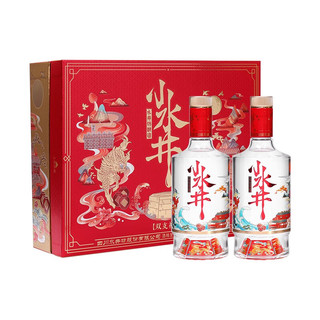 小水井 浓香型白酒  52度 500mL 2瓶 礼盒装 （赠100ml*3瓶）