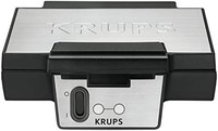 KRUPS 克鲁伯 FDK 251 华夫饼机 850 W 用于比利时华夫饼 黑色 不锈钢