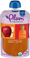 Plum Organics 2阶段婴儿辅食 苹果和胡萝卜口味 4盎司（113g）