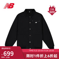 NEW BALANCE 23年男款潮流百搭休闲运动夹克外套MJ33502 BK XL