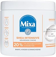 有券的上：巴黎欧莱雅 Mixa 乳木果滋养霜，含 20% 植物甘油和乳木果油，适用于非常干燥的皮肤，适用于面部、身体和手部