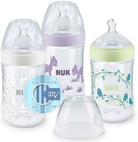 NUK Nature Sense 婴儿奶瓶套装 | 0-36个月 | 3瓶带温度控制指示器 | 260毫升