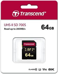 Transcend 创见 64 GB SDXC/SDHC 700S 存储卡 TS64GSDC700S / 读取高达 285 MB 写入 180 MB