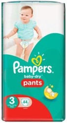 Pampers 帮宝适 Baby Dry 裤子 3 码 Essential 44