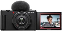 SONY 索尼 Vlog 相机 ZV-1F | 数码相机（折叠和旋转显示屏、4K 视频、慢动作、Vlog 功能）- 黑色