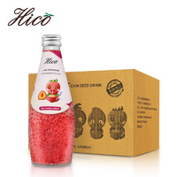 hico 甄的好嗨耶（Hico）泰国进口甄的好嗨耶（Hico）奇亚籽果汁饮料290ml 12瓶整箱