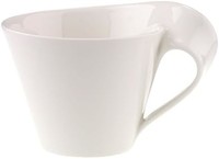 德国唯宝 NewWave 优质搪瓷咖啡杯 400ml，高度10.1cm，白色