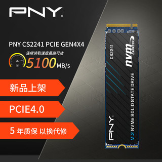 PNY 必恩威 CS2241系列 1TB SSD固态硬盘  NVMe M.2接口 Gen4x4