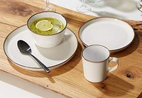 Ritzenhoff & Breker 陶瓷咖啡杯套装 Visby 6 件 400 毫升 白色