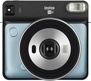 FUJIFILM 富士 Instax Square SQ6 - Instant Film Camera - Aqua Blue