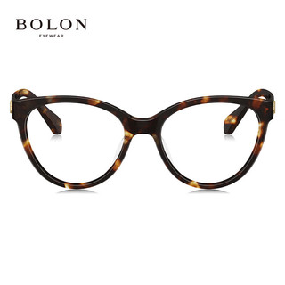 暴龙（BOLON）近视眼镜框 女士款猫眼复古潮搭板材镜架可配带度数镜片 BJ3162 B20-玳瑁色