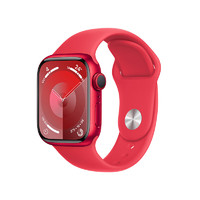 Watch Series 9 智能手表41毫米红色铝金属表壳 红色运动型表带S/MiWatch s9
