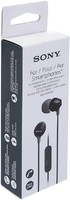 SONY 索尼 MDR-EX15AP 入耳式耳机(带耳机功能，集成式麦克风)，黑色