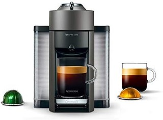 NESPRESSO 浓遇咖啡 咖啡机和意式浓缩咖啡机组合 自动关机 塑料材料 54.0盎司(约1560ml) 钛色 ENV135T