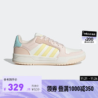 adidas阿迪达斯ENTRAP女子休闲运动板鞋少年感复古篮球鞋 乳白/橘粉/藕粉/蓝绿/黄 36.5(225mm)