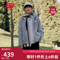 NEW BALANCE23年男女同款早秋运动针织仿羊羔毛外套AMJ33333 TAG 2XL