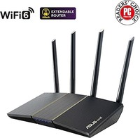 ASUS 华硕 RT-AX57 (AX3000) 双频 WiFi 6 可扩展路由器,无订阅网络*,即时防护,高级家长控制,内置 VPN,AiMesh