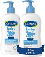 Cetaphil 丝塔芙 婴儿沐浴露和洗发水，13.5 盎司 399ml 2 件装，低致敏性，足够温和，适合日常使用，无皂