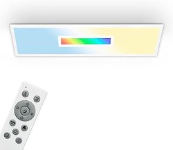 TELEFUNKEN LED 吸顶灯,可调光,包括遥控器,RGB 室内,22瓦,200流明,定时功能,1000x250x63毫米319206TF 白色