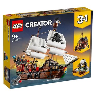 百亿补贴：LEGO 乐高 Creator3合1创意百变系列 31109 海盗船