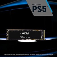 Crucial 英睿达 P5 Plus 2TB PCIe 4.0 3D NAND NVMe M.2 游戏固态硬盘，高达 6600MB/秒 - CT2000P5PSSD8