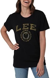 Lee 女式传奇低圆领短袖男友 T 恤