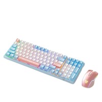 ONIKUMA 布莉猫98键主题机械键盘+有线鼠标