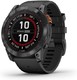 GARMIN 佳明 Fenix 7X Pro,石板灰不锈钢,黑色表带