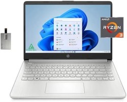 HP 惠普 14 高清笔记本电脑,AMD 锐龙 3-3250U 处理器,32GB 内存,1TB 固态硬盘,AMD Radeon 显卡,高清音频