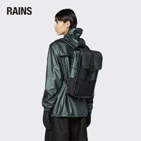 Rains防水电脑包男 小型搭扣双肩包女Buckle Backpack Mini
