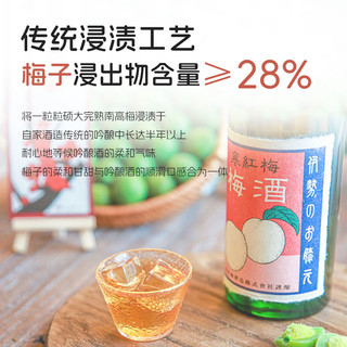 日本寒红梅梅子酒720ml 女士果酒青梅酒低度甜酒本格梅酒