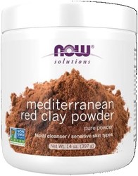 NOW 诺奥 摩洛哥红粘土粉，用于敏感皮肤面膜的纯粉，14 盎司 397g