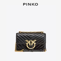 PINKO 品高 新款时尚迷你羊皮小香风女包单肩斜挎飞鸟燕子包正品