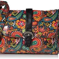 Kalencom 层压搭扣包,芒果佩斯利图案