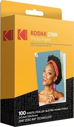Kodak 柯达 2英寸（约5.08厘米） x3 高级锌相纸（100 张）兼容柯达 PRINTOMATIC