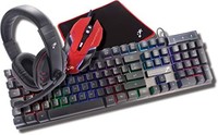 TekNmotion Nibiru 4 合 1 游戏组合键盘、鼠标、耳机、鼠标垫 - PC